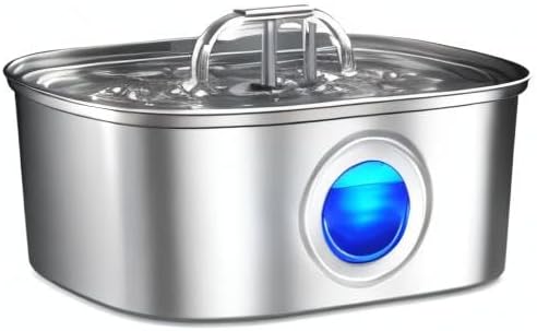 3.2L Large Capacity Cat Water Fountain – Ultra-Quiet Pump, Transparent Tank with Multi-Layer Filtration