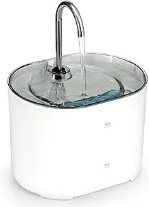 2.2L Cat Water Fountain – 74.3oz Large-Capacity Pet Dispenser with Stainless Steel Spout and Quiet USB Pump
