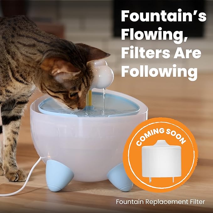Cute Cloud Cat Water Fountain – 2.5L Quiet Pet Drinking Fountain with Fun Star Design and Multi-Stream Flow